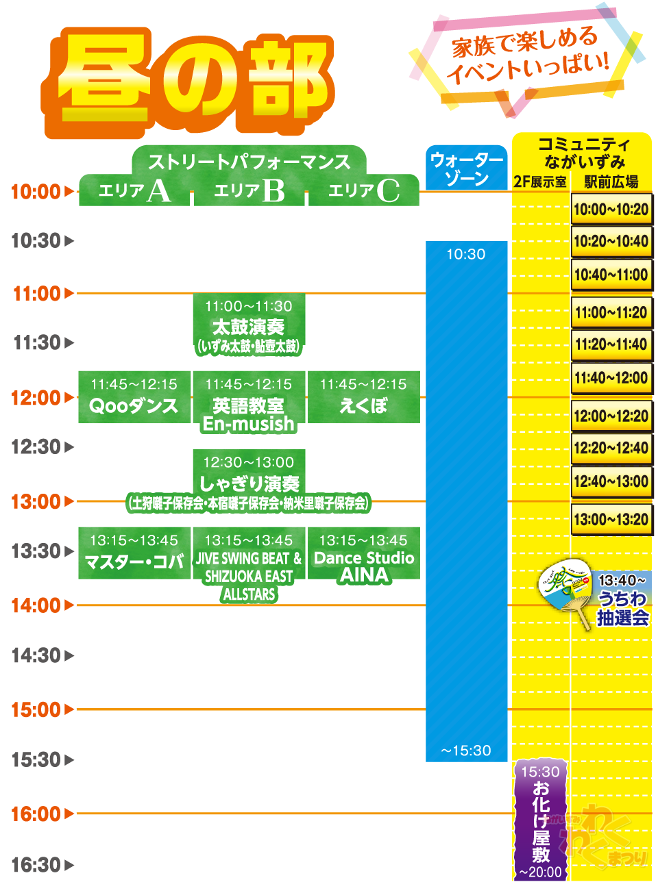 昼の部スケジュール表