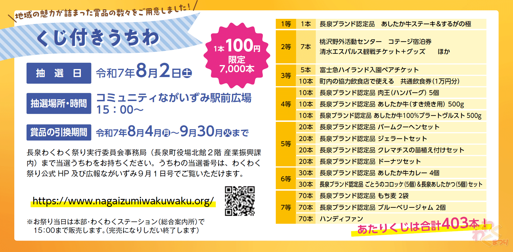 くじ付きうちわ