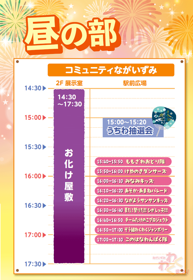 昼の部スケジュール表